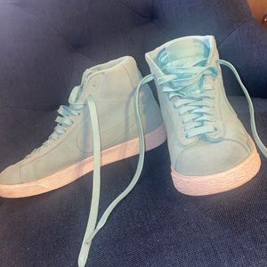 Teal Nike shoes